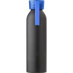 Alumínium palack, 650 ml, fekete/világoskék (9305-18)