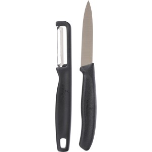 Victorinox 2 r�szes szeletel�k�szlet, fekete